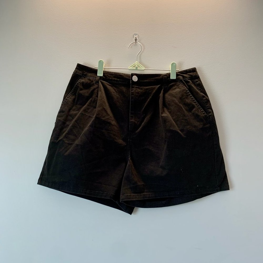 ASOS Black chino shorts